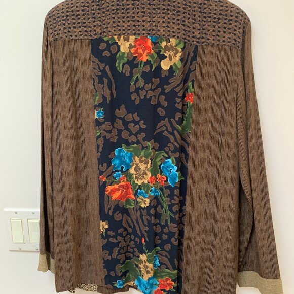 Vintage 1990's 2 Piece Carole Little 4P Pants Set Leopard Pants & Jacket - Picture 8 of 11